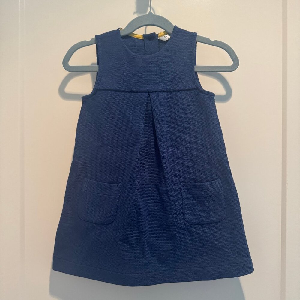 NWOT Baby Boden Blue Jumper Dress - 18-24M